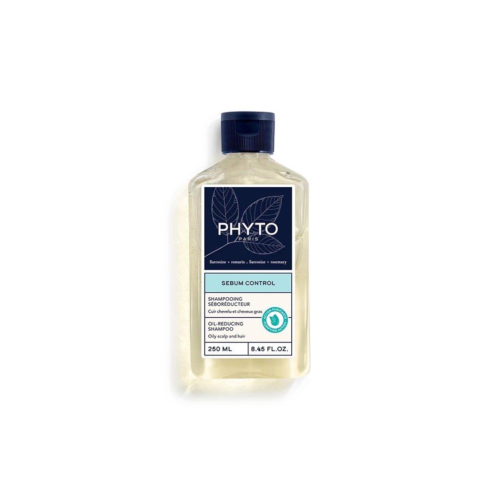 Phyto Sebum Control Oil Reducing Shampoo Σαμπουάν Για Ρύθμιση Της Περίσσειας Λιπαρότητας & Εντατικό Καθαρισμό Του Τριχωτού 250ml
