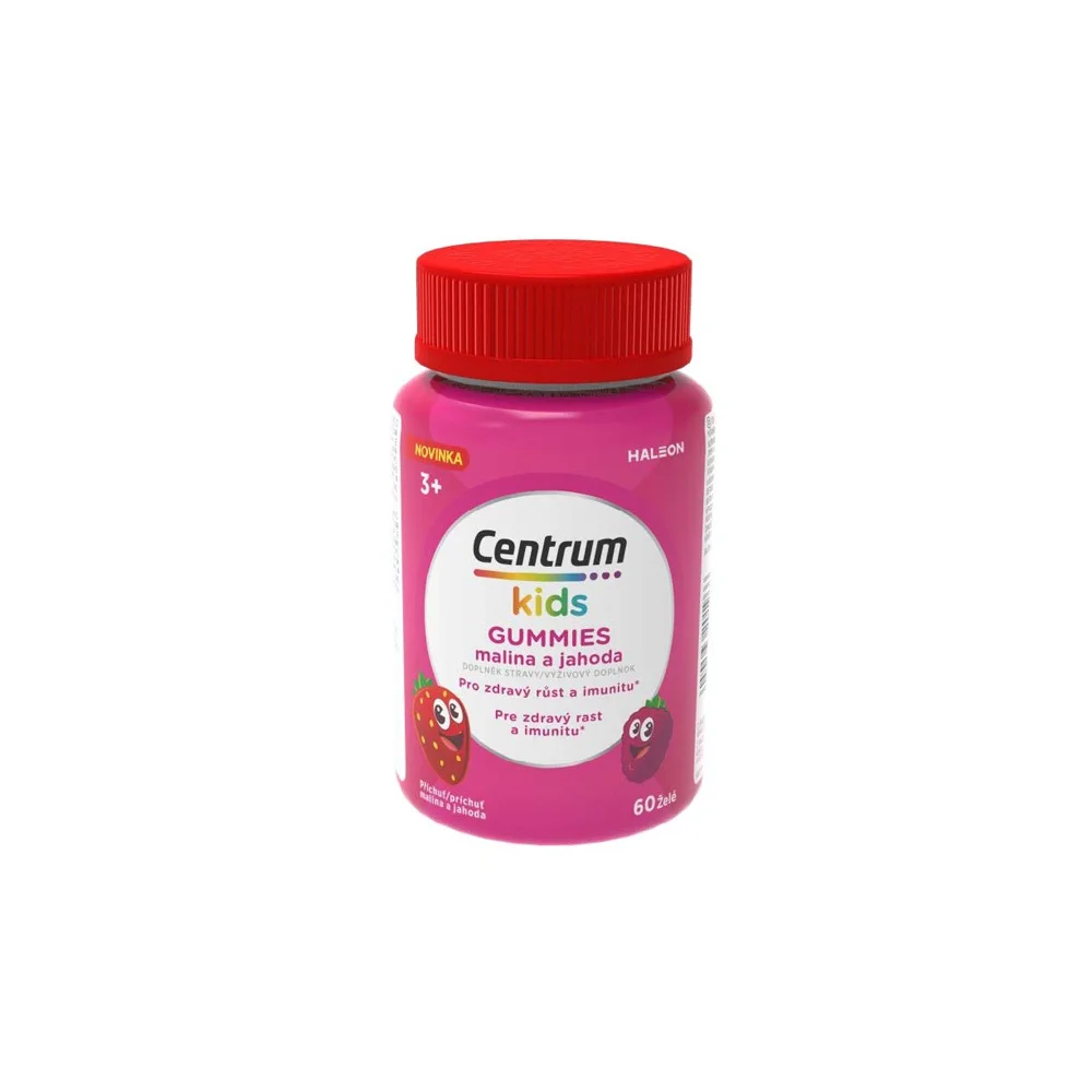 Centrum Kids Gummies Malina & Jahoda 60 soft gels
