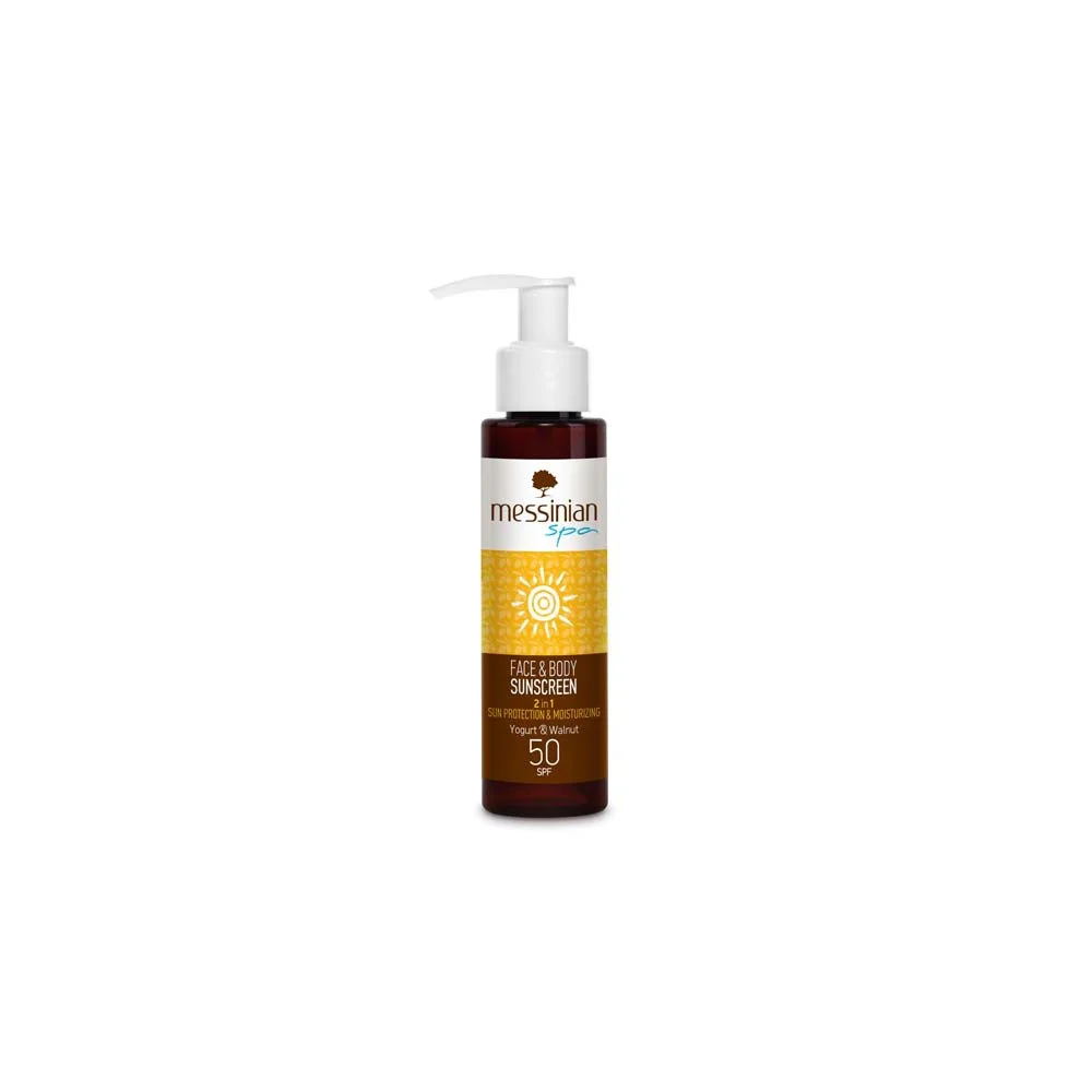 Messinian Spa Face & Body Sunscreen Yogurt & Walnut SPF50 100ml