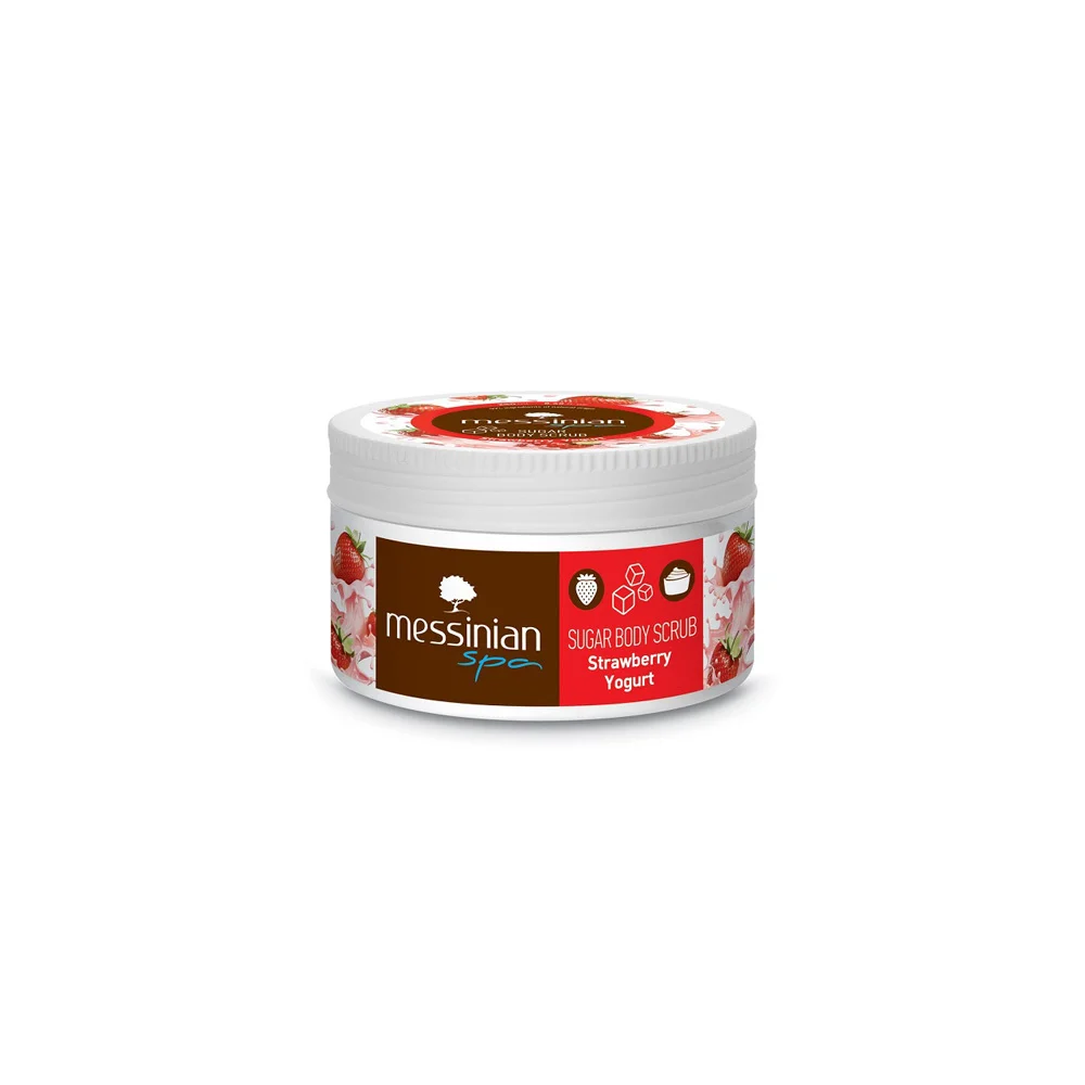 Messinian Spa Sugar Body Scrub With Strawberry Yogurt 250ml