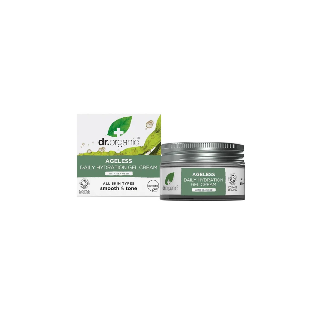Dr. Organic Ageless Daily Hydration Gel Cream Κρέμα Ημέρας Για Ενυδάτωση Λείανση Ρυτίδων & Τόνωση Με Βιολογικό Φύκι & Δενδρολίβανο 50ml