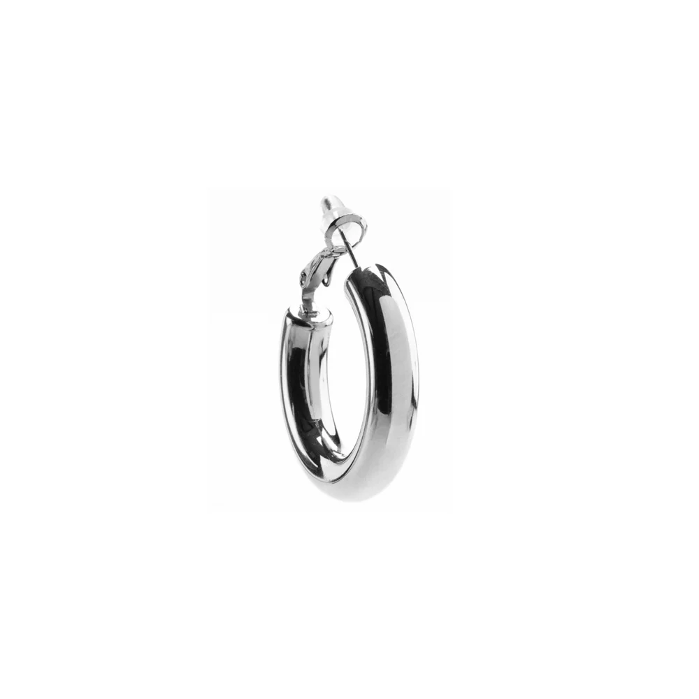 InoPlus Borghetti Earrings Art 1110 Cerchio Grosso Acciaio 1 pair