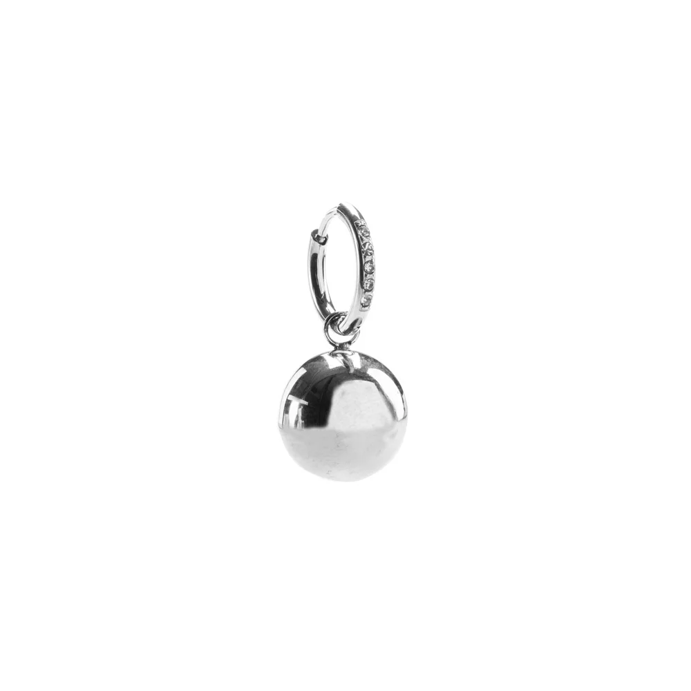 InoPlus Borghetti Earrings Art 1112 Sfera Acciaio 1 pair