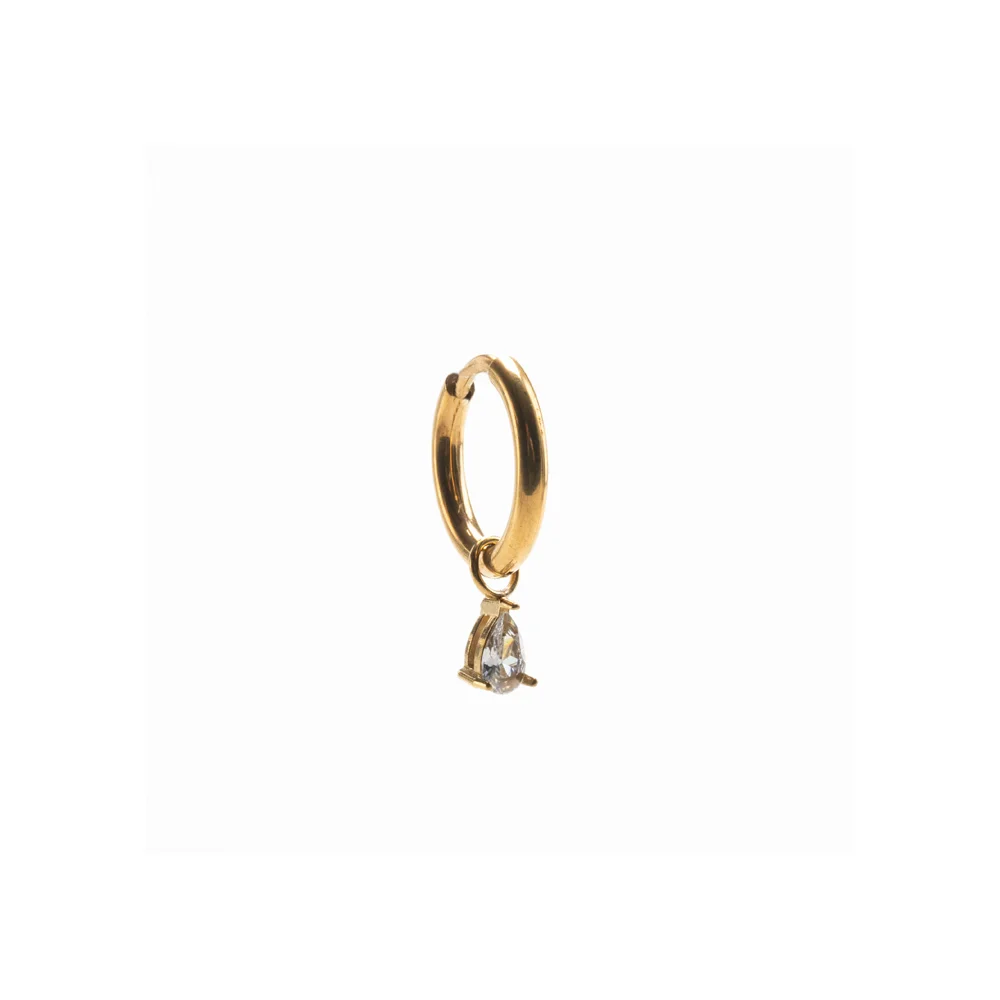 InoPlus Borghetti Earrings Art 1121 Hoop Pend Goccia Crystal Oro 1 pair