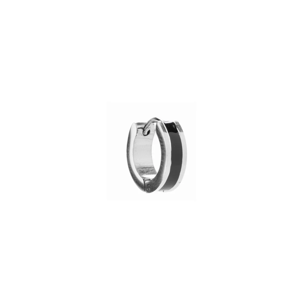 InoPlus Borghetti Earrings Art 1133 Hoop Acciaio Verde 1 pair
