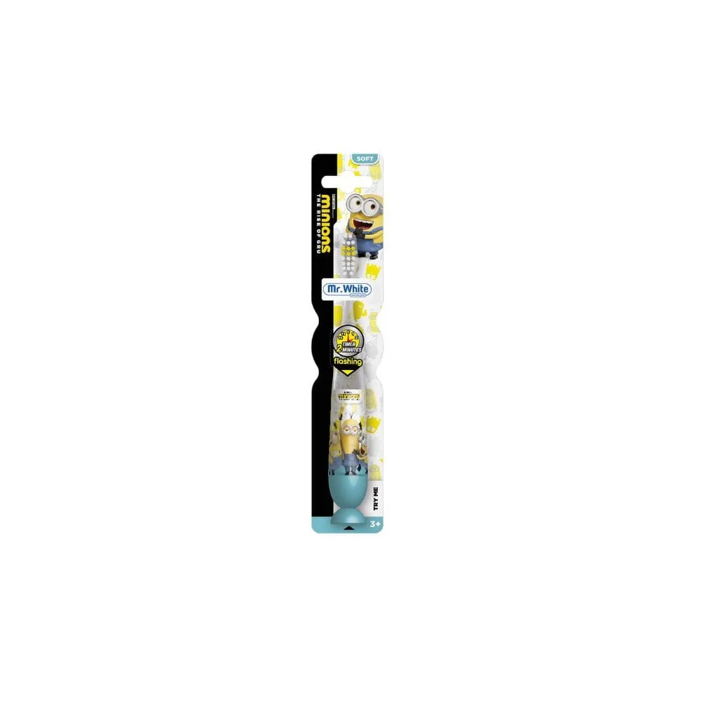 InoPlus Mr.White Minions Toothbrush With Timer Soft 3+ Years Old 1 piece