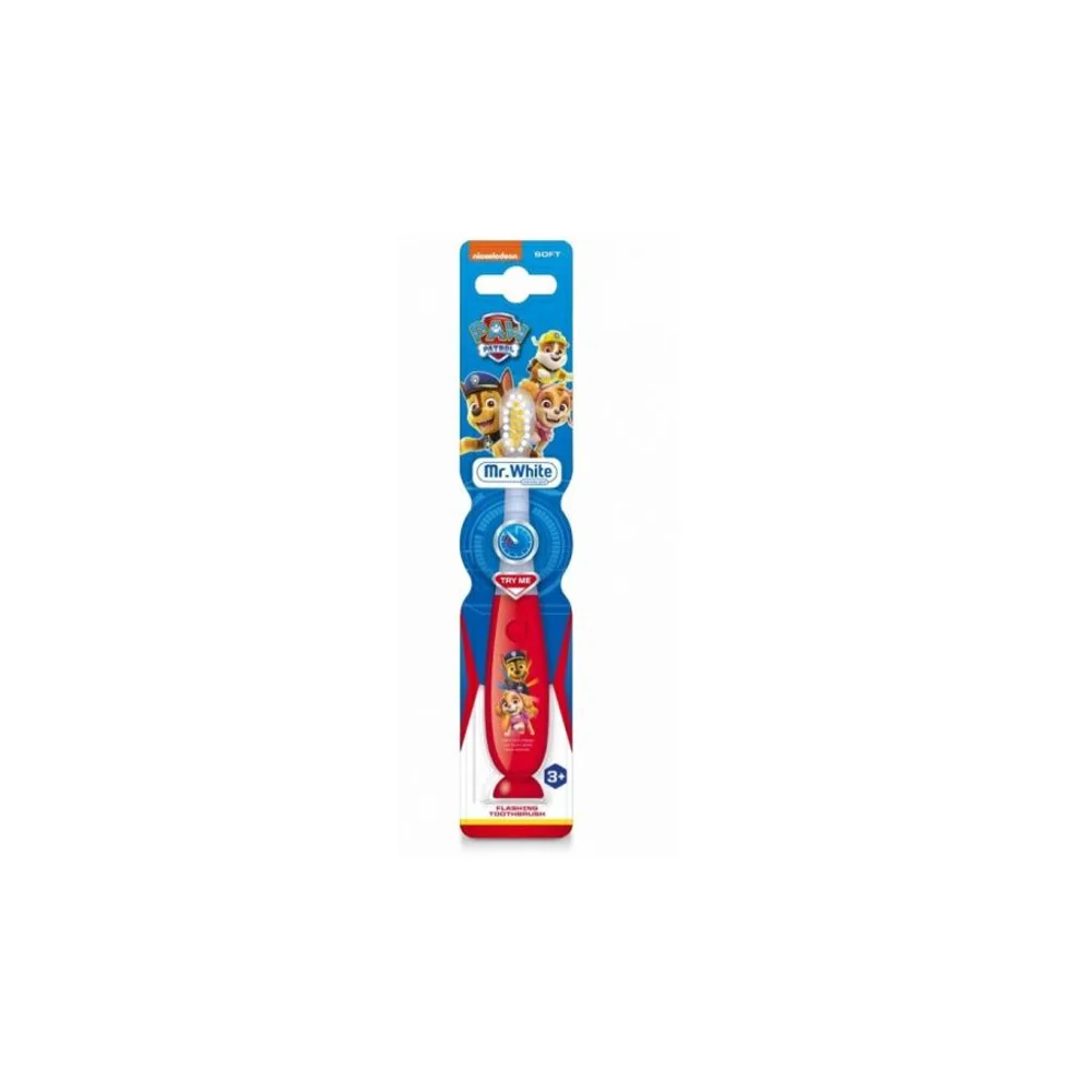 InoPlus Mr.White Paw Patrol Toothbrush With Timer Soft 3+ Years Old 1 piece