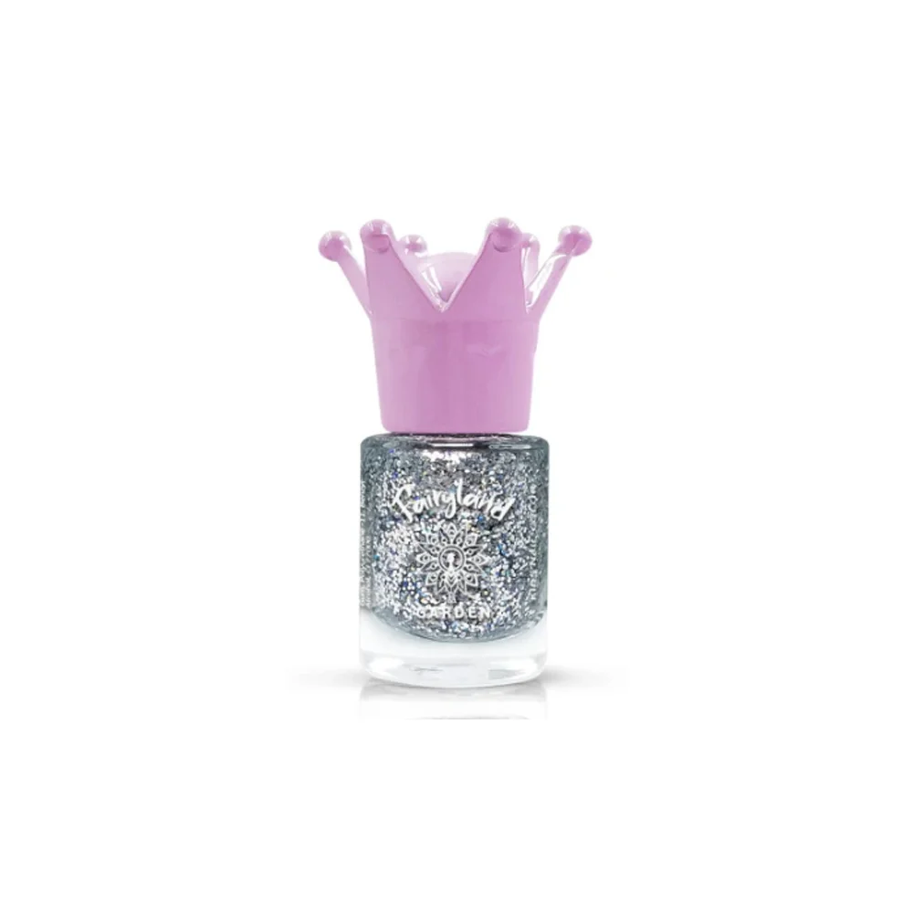 Garden Fairyland Kids Nail Polish Glitter Silver Jiny 1 7.5ml
