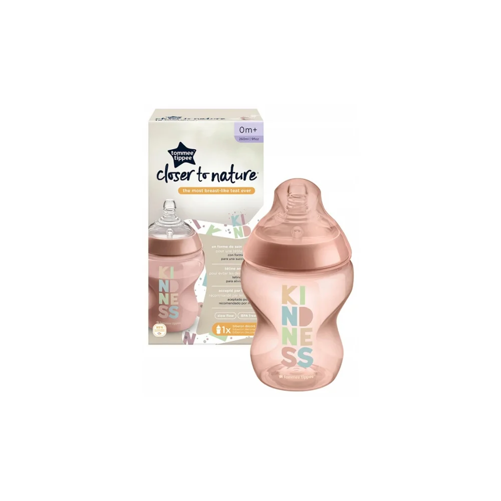 Tommee Tippee Closer To Nature Baby Bottle 0m+ Short Flow 260ml