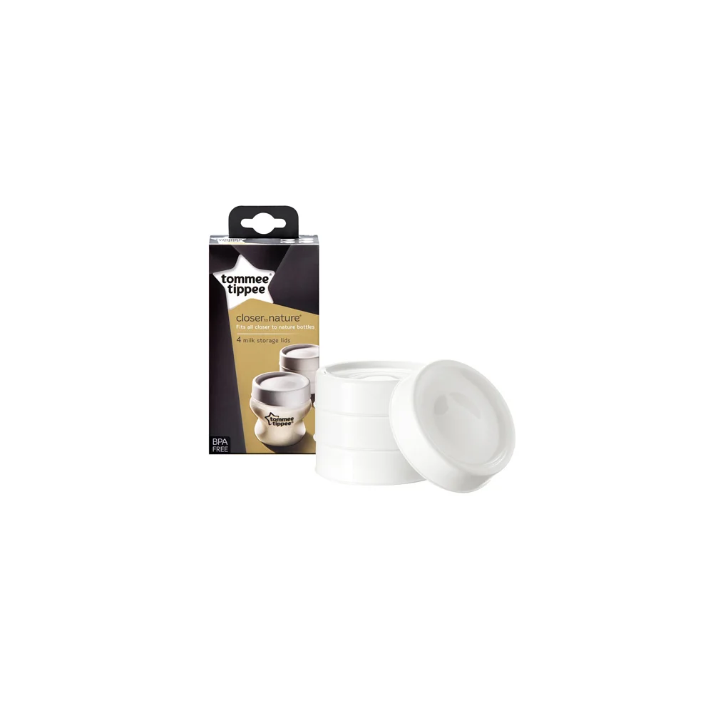 Tommee Tippee Closer To Nature Milk Storage Lids pieces