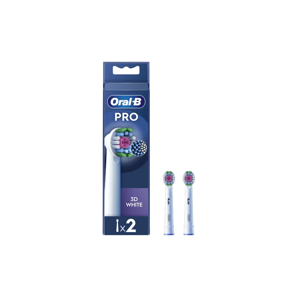Oral-B Pro 3D White Electric Toothbrush Replacement Heads 2 pieces