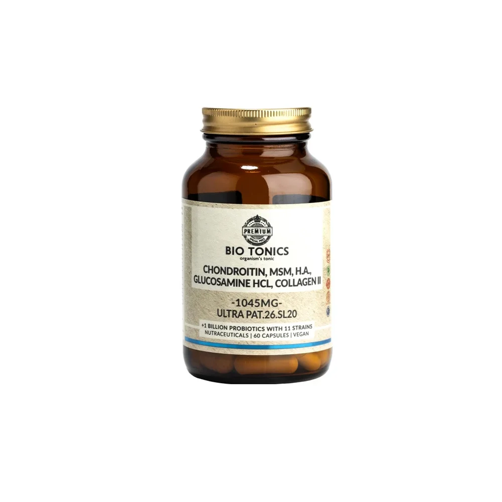 Bio Tonics Ultra Pat Glucosamine & Chondroitin Complex 1045mg vegan caps