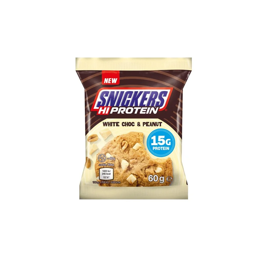 Snickers High Protein Cookie White Chocolate & Peanut 60gr