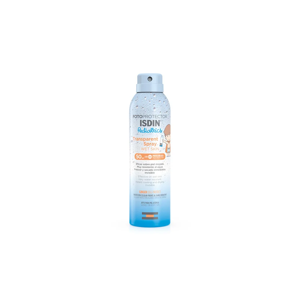 ISDIN Fotoprotector Pediatrics Transparent Wet Skin Children's Body Sunscreen Spray SPF50 250ml
