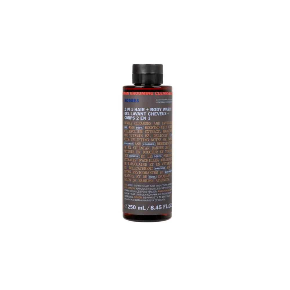 Korres Athenian Grooming 2 In 1 Hair & Body Wash For Men 250ml