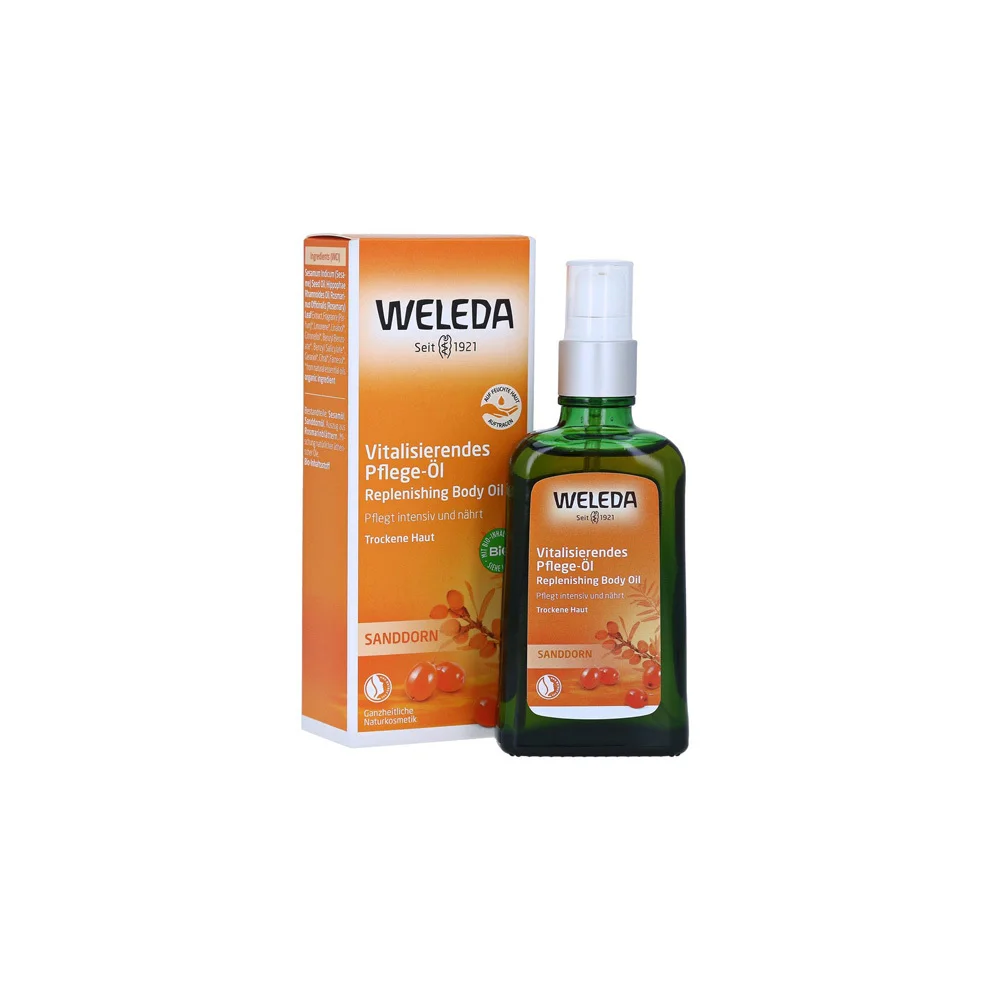 Weleda Sea Buckthorn Replenishing Body Oil For Dry Skin Λάδι Περιποίησης Σώματος Με Ιπποφαές 100ml