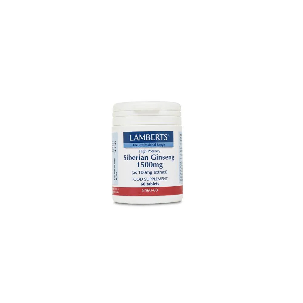 Lamberts Siberian Ginseng 1500mg 60 tabs