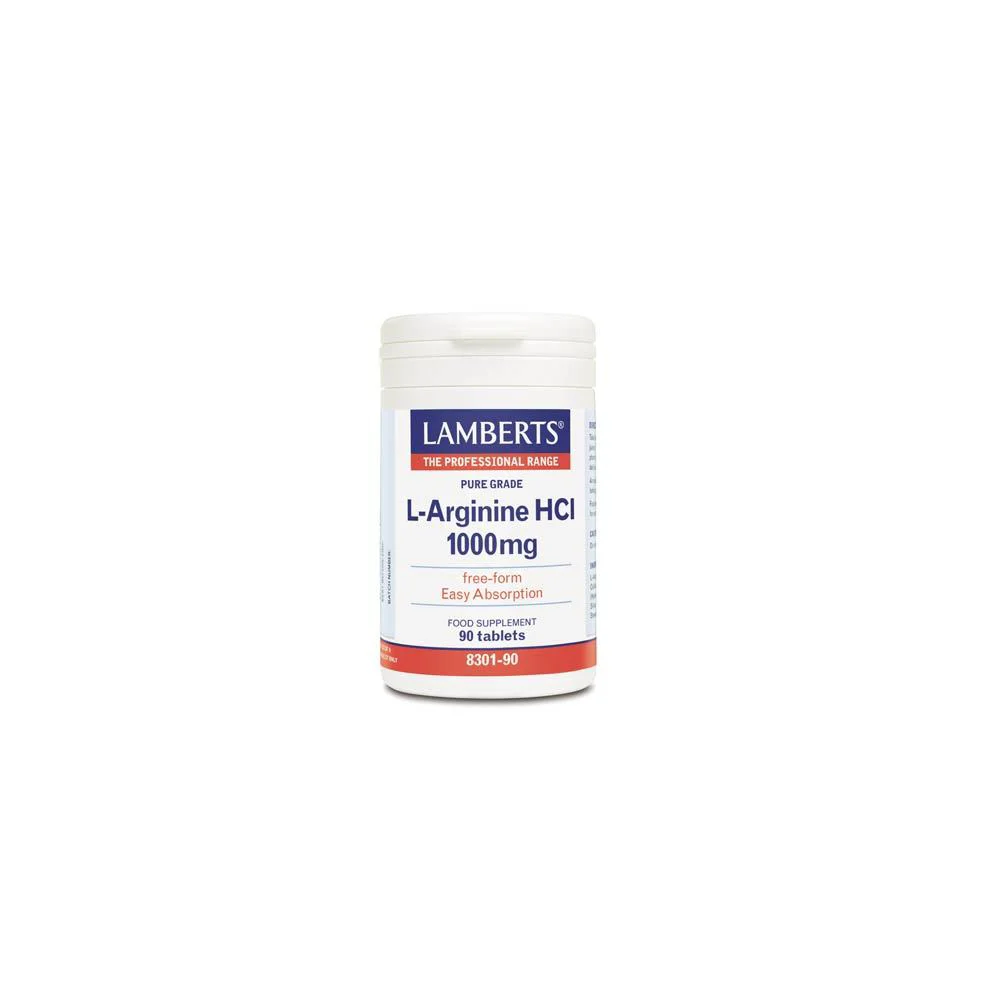 Lamberts L-Arginine HCl 1000mg 90 tabs