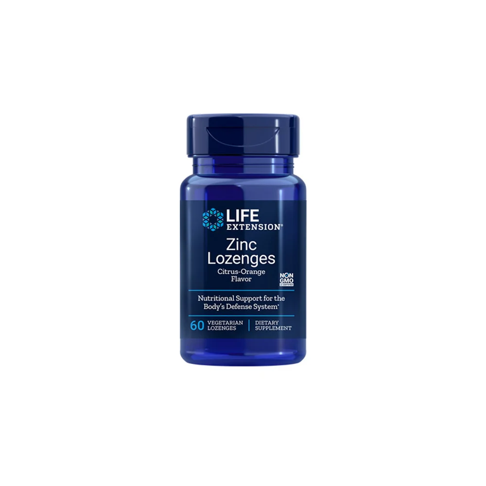 Life Extension Zinc Lozenges Συμπλήρωμα Για Την Επιτάχυνση Tης Διαδικασίας Ανάκτησης Ενέργειας 60 φυτικές κάψουλες