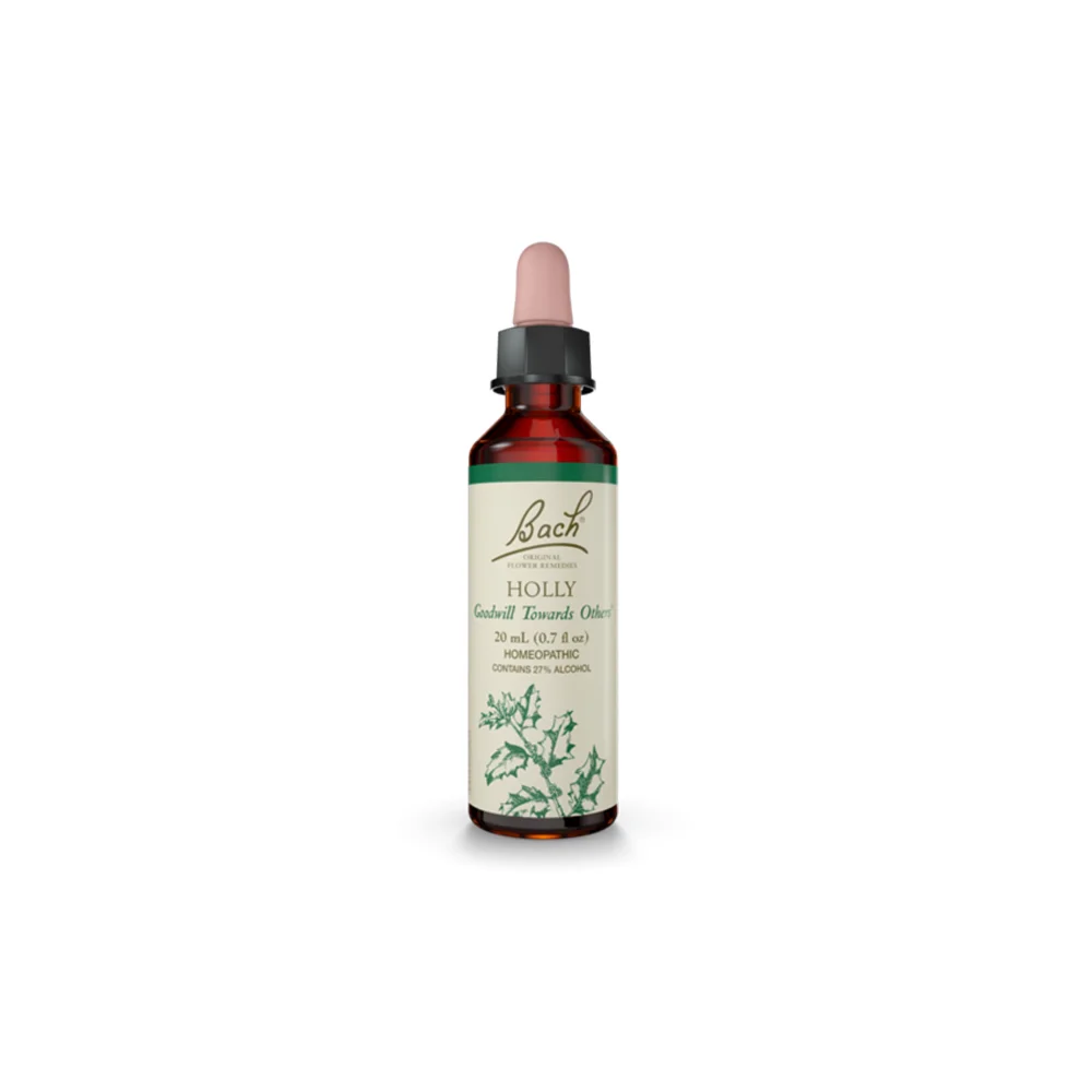 Power Health Bach Holly Nutritional Supplement With Burdock Extract To Relax Acidic & Reactive Characters 20ml