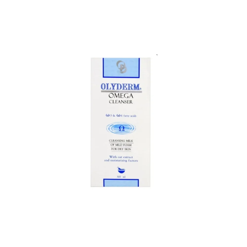 Olyderm Omega Cleanser Καθαριστικό Γαλάκτωμα Ήπιου Αφρισμού Για Ξηρό Δέρμα 300ml
