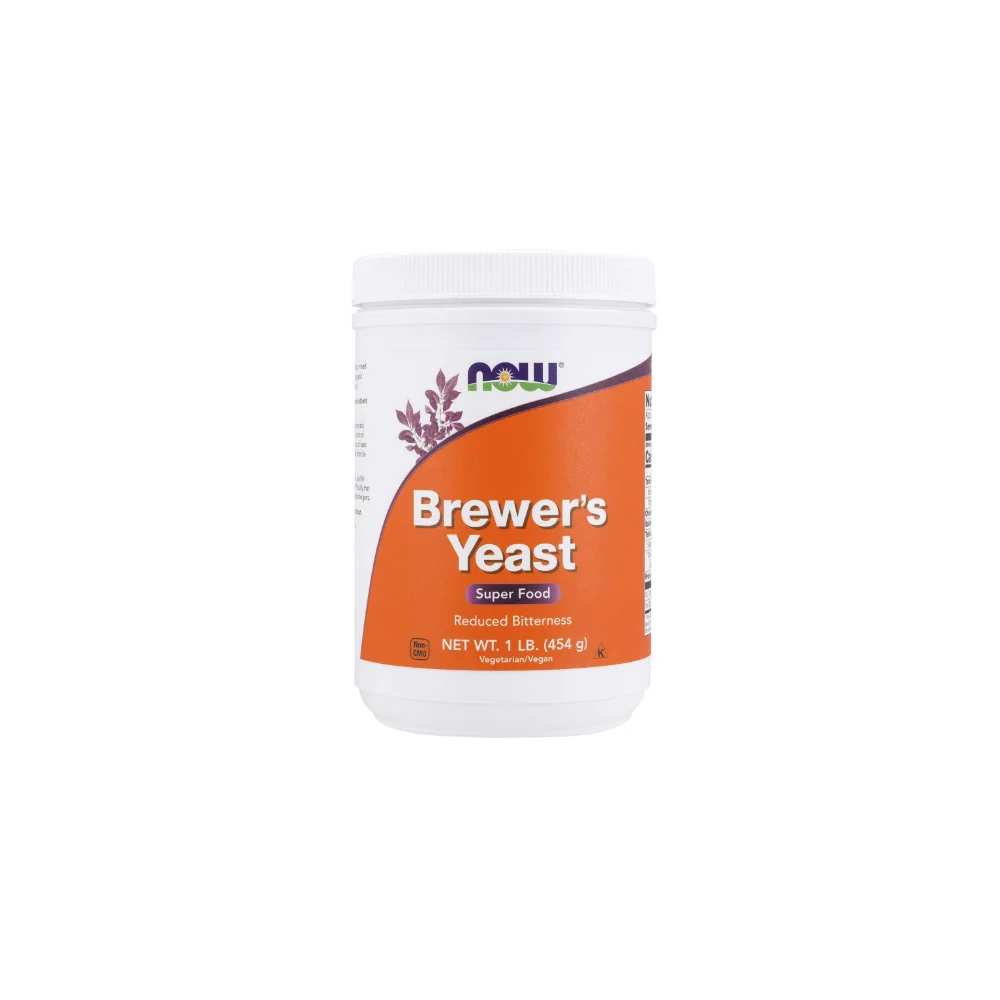 Now Natural Foods Brewer's Yeast Powder Συμπλήρωμα Διατροφής Πλούσια Πηγή Αμινοξέων Βιταμινών Μετάλλων & Ιχνοστοιχείων 454gr