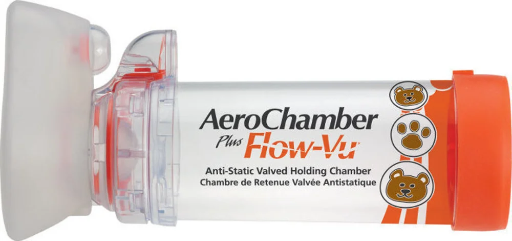 AeroChamber Plus with Flow-Vu Inhalation Balloon With Mouthpiece for Adults/Children 5 Years+
