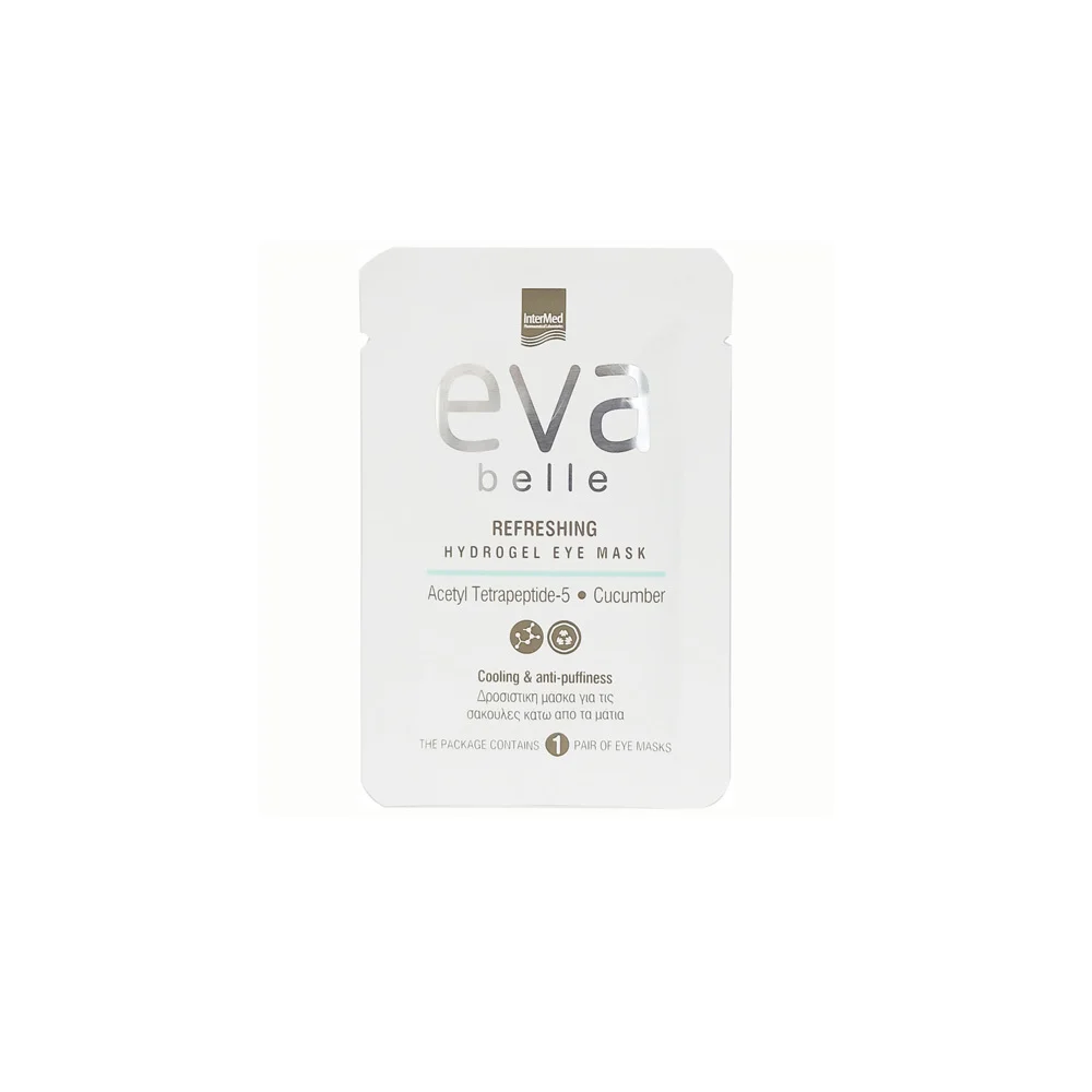 InterMed Eva Belle Refreshing Hydrogel Eye Mask Δροσιστική Μάσκα Για Τις Σακούλες Ματιών 3gr