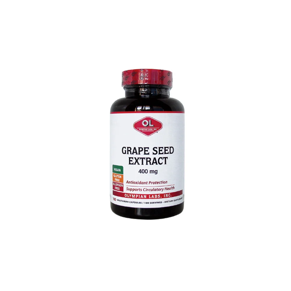 Olympian Labs Grape Seed Extract 400mg Συμπλήρωμα Ειδικής Εκχύλισης Από Σταφύλι 100 φυτικές κάψουλες
