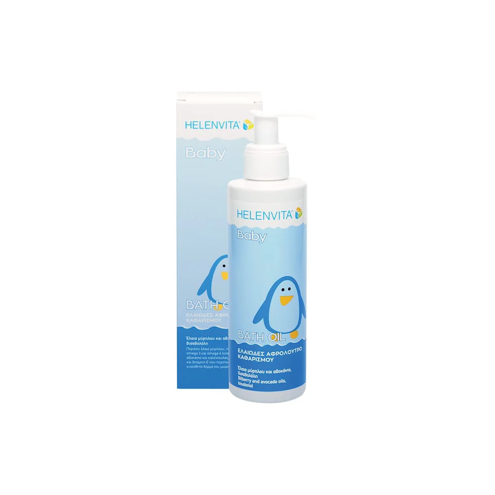 Helenvita Bath Oil Cleanser Baby Cleansing Oil Foam Bath 200ml