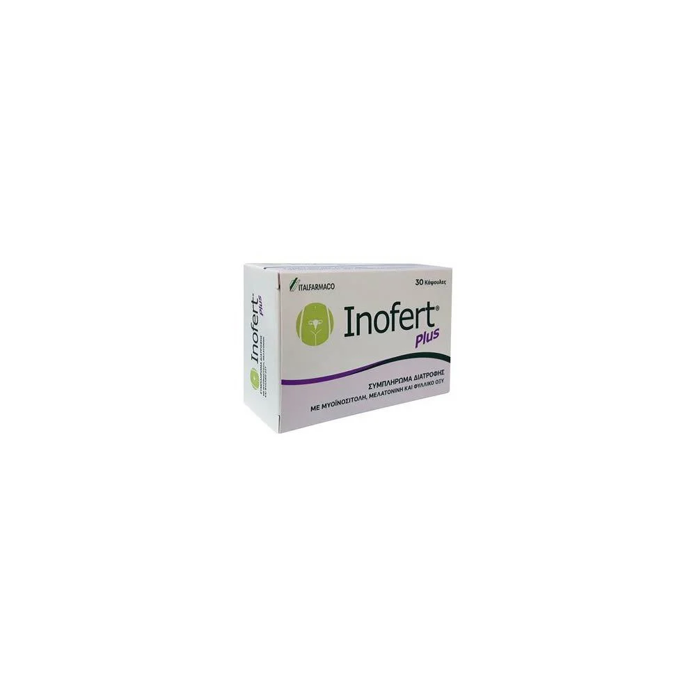 Italfarmaco Inofert Plus Συμπλήρωμα Διατροφής Για Την Αύξηση Της Γυναικείας Γονιμότητας 30 κάψουλες