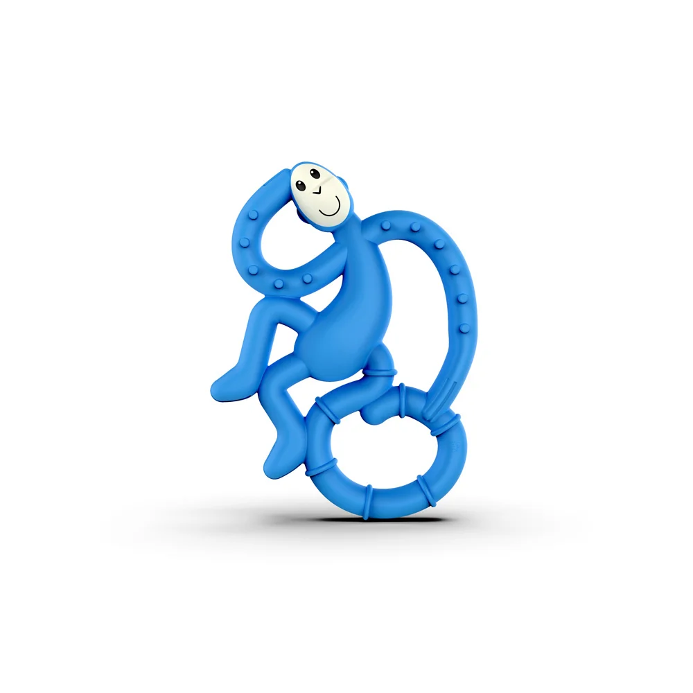 Matchstick Monkey Mini Monkey Teether Blue 1 piece