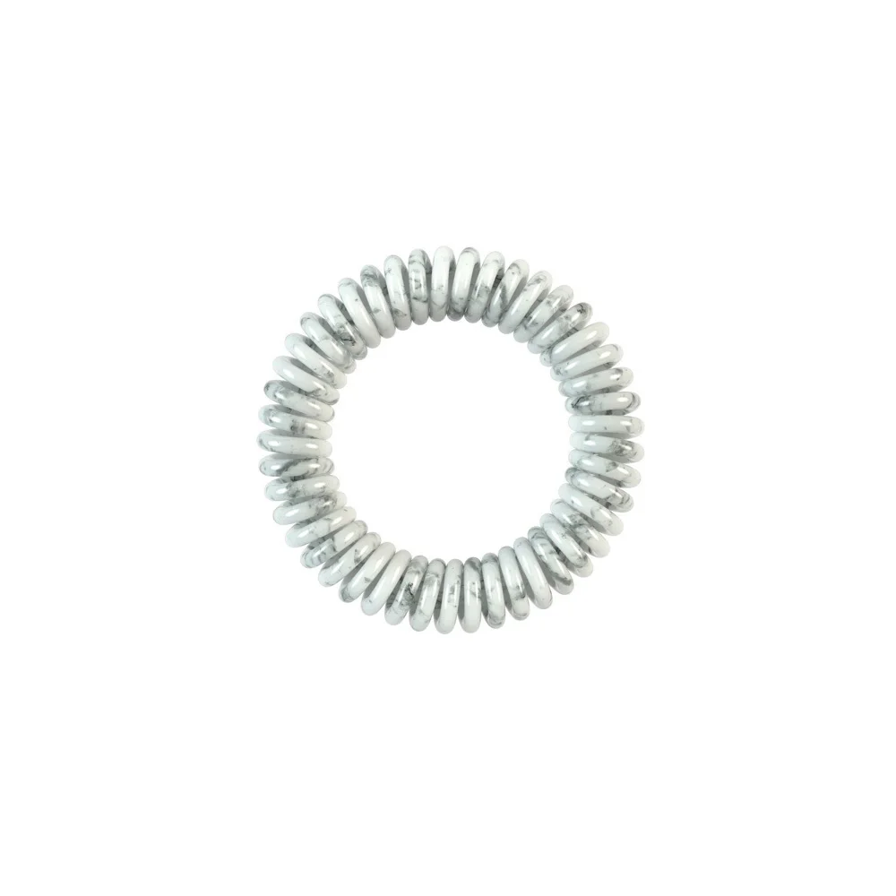 Invisibobble Slim Marbelelous Shiny Grey Λαστιχάκι Μαλλιών 3 τεμάχια