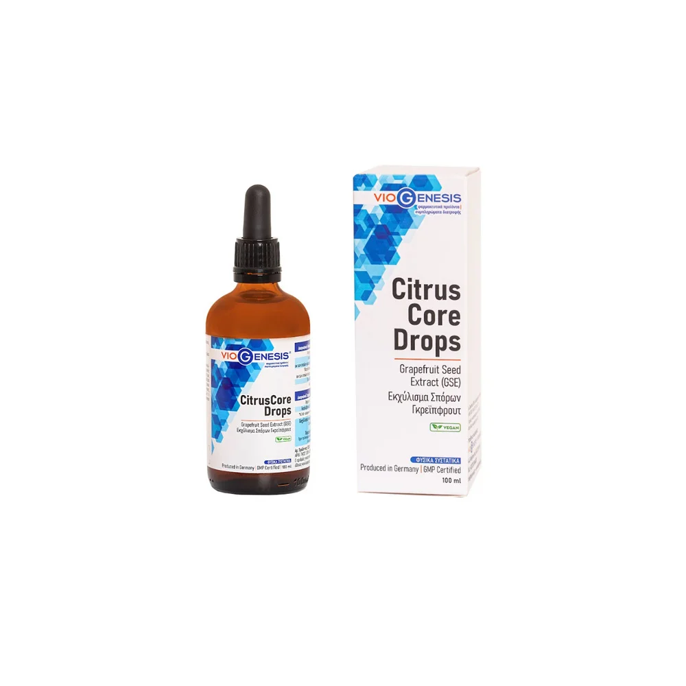 VioGenesis CitrusCore Drops Συμπλήρωμα Διατροφής Για Την Ενίσχυση Του Ανοσοποιητικού 100ml