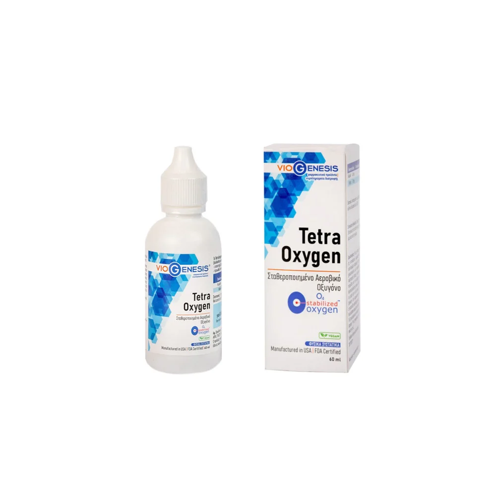 Viogenesis TetraOxygen O4 Stabilized Oxygen Aεροβικό Σταθεροποιημένο Οξυγόνο 60ml