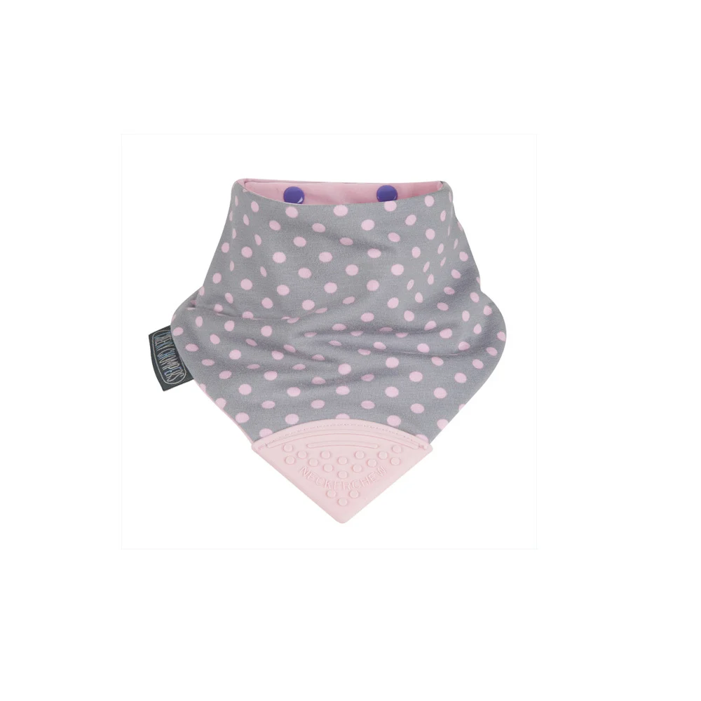 Cheeky Chompers Neckerchew Polka Pink Σαλιάρα 1 τεμάχιο