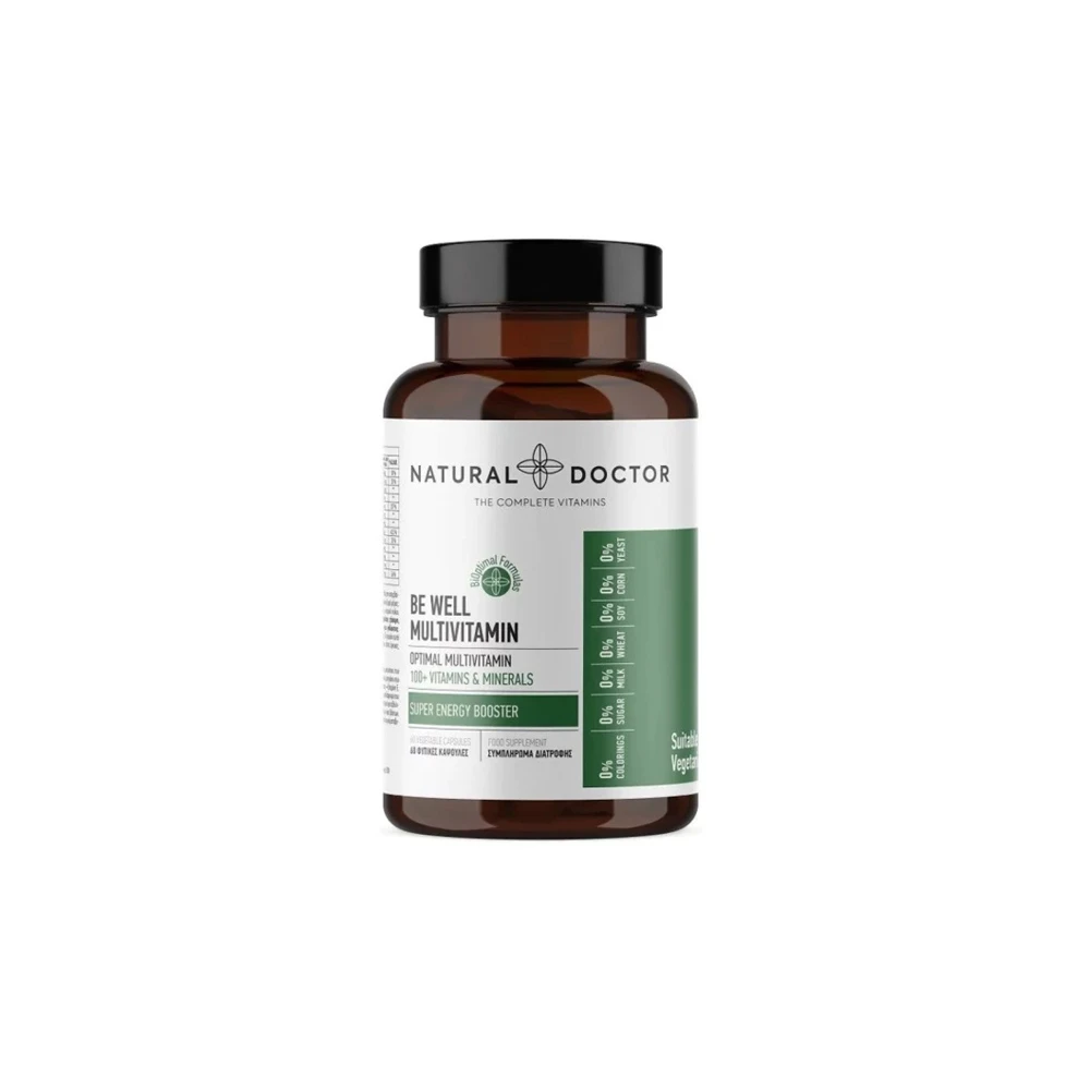 Natural Doctor Be Well Multivitamin Πολυβιταμίνη Για Τόνωση & Καταπολέμηση Της Κόπωσης 60 κάψουλες