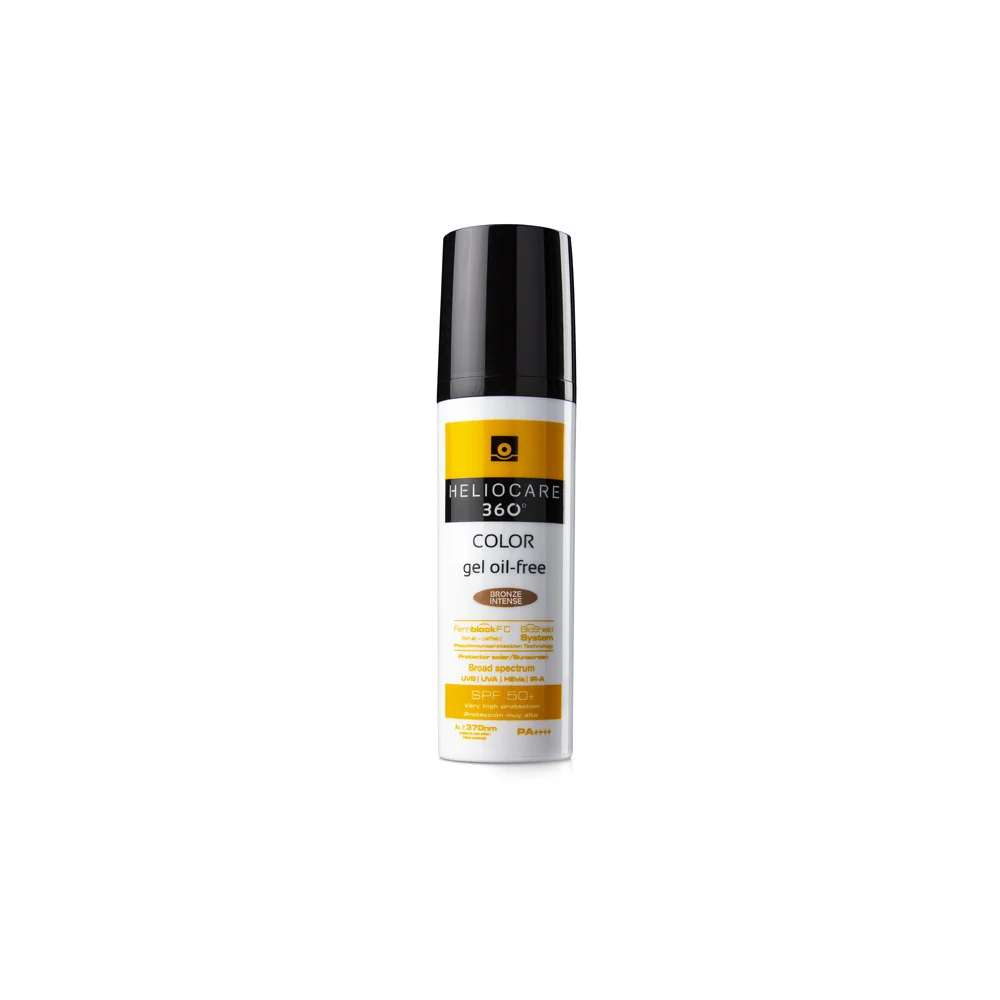 Heliocare 360 ​​Color Gel Oil Free Bronze Intense Sunscreen Face Cream SPF50+ With Intense Dark Color 50ml