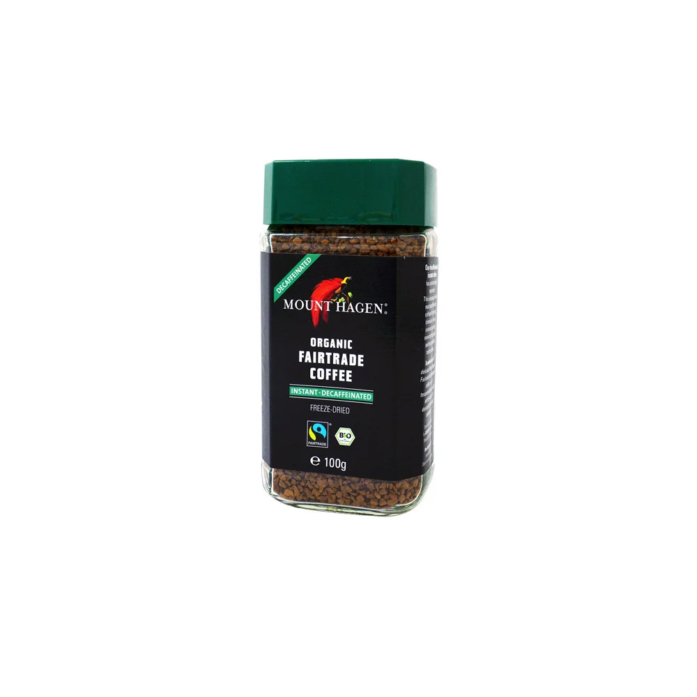 Mount Hagen Instant Coffee Without Caffeine 100gr