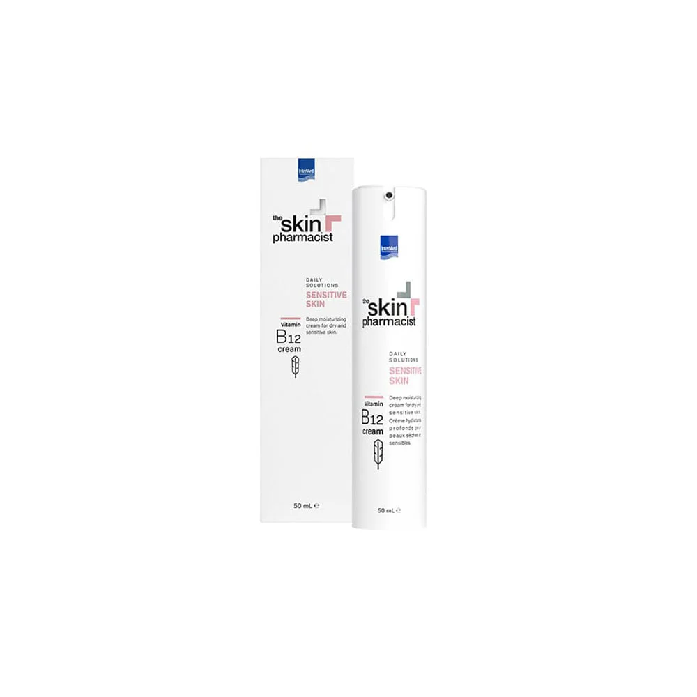 The Skin Pharmacist Vitamin B12 Cream Ενυδατική Κρέμα Προσώπου Για Ευαίσθητες Επιδερμίδες 50ml