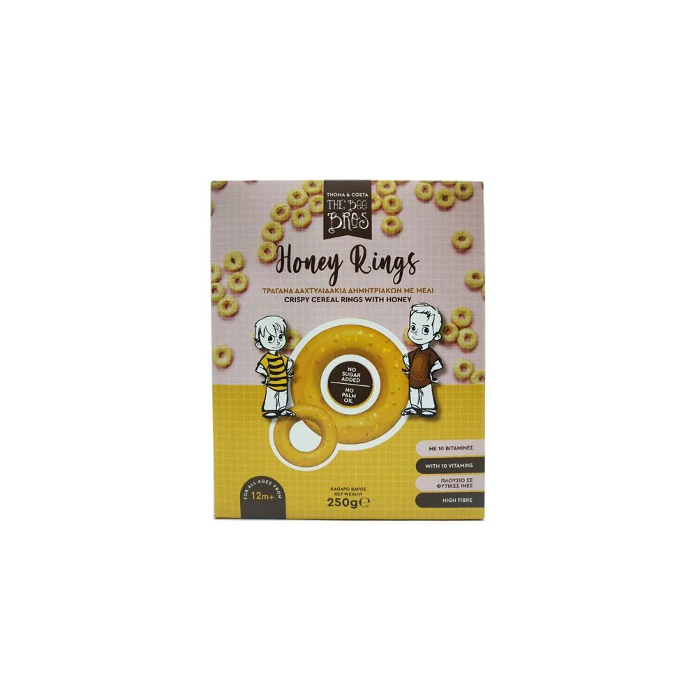 The Bee Bros Honey Rings Δημητριακά Με Μέλι 250gr