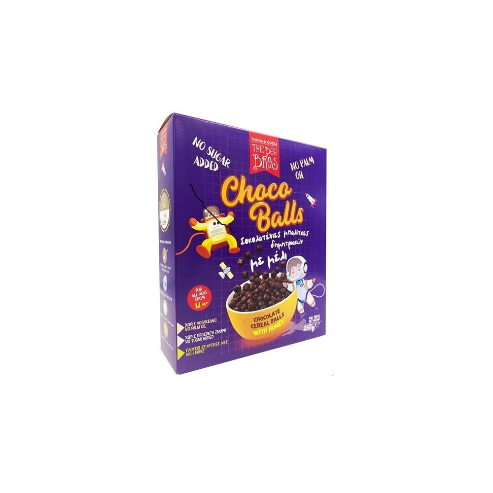 The Bee Bros Δημητριακά Choco Balls Mε Μέλι Xωρίς Ζάχαρη 250gr