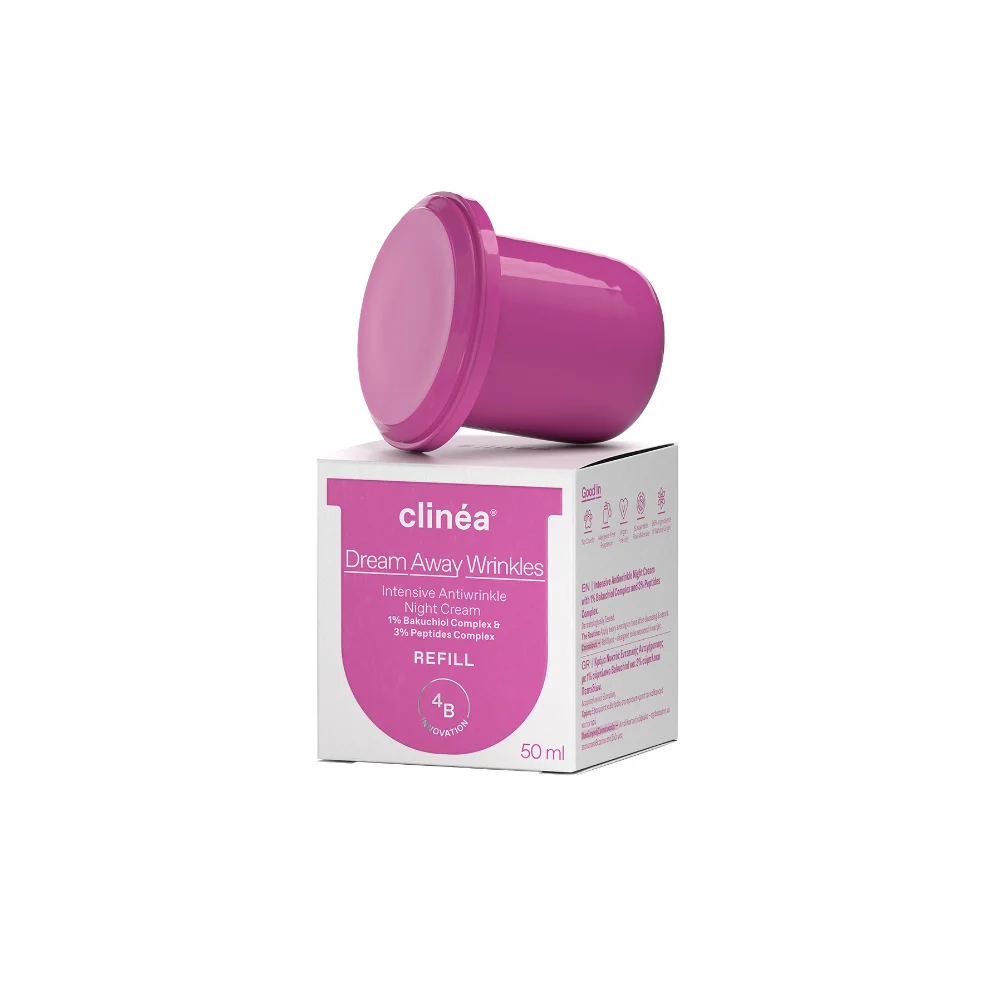 Clinea Refill Dream Away Wrinkles Κρέμας Νυκτός 50ml