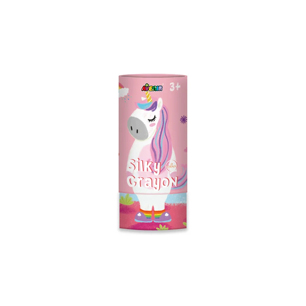 Avenir Silky Crayons Unicorn Κηρομπογιές & Πόστερ Ζωγραφικής 12 τεμάχια