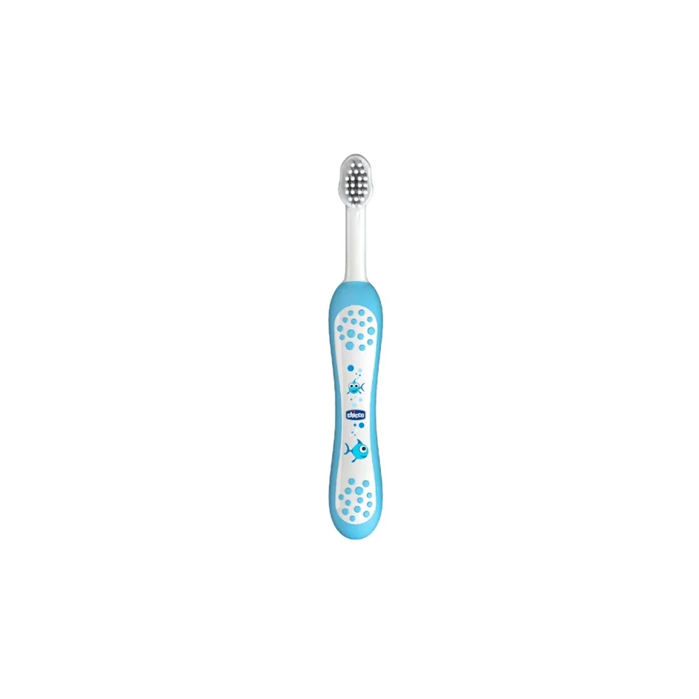 Chicco First Milk Teeth Οδοντόβουρτσα Σιέλ Από 6 Έως 36 Μηνών 1 τεμάχιο