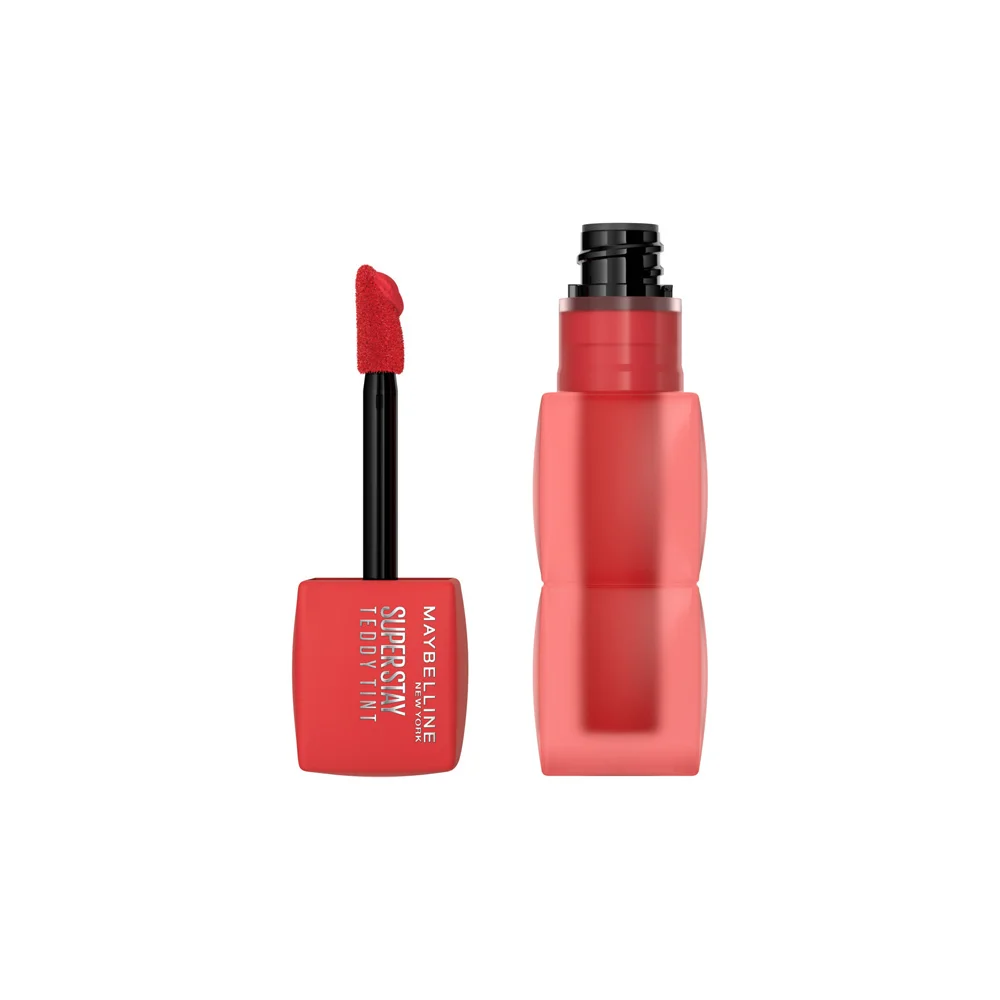 Maybelline Super Stay Teddy Tint Matte Lipstick Βελούδινο Κραγιόν 30 Coquettish Κόκκινο 5ml