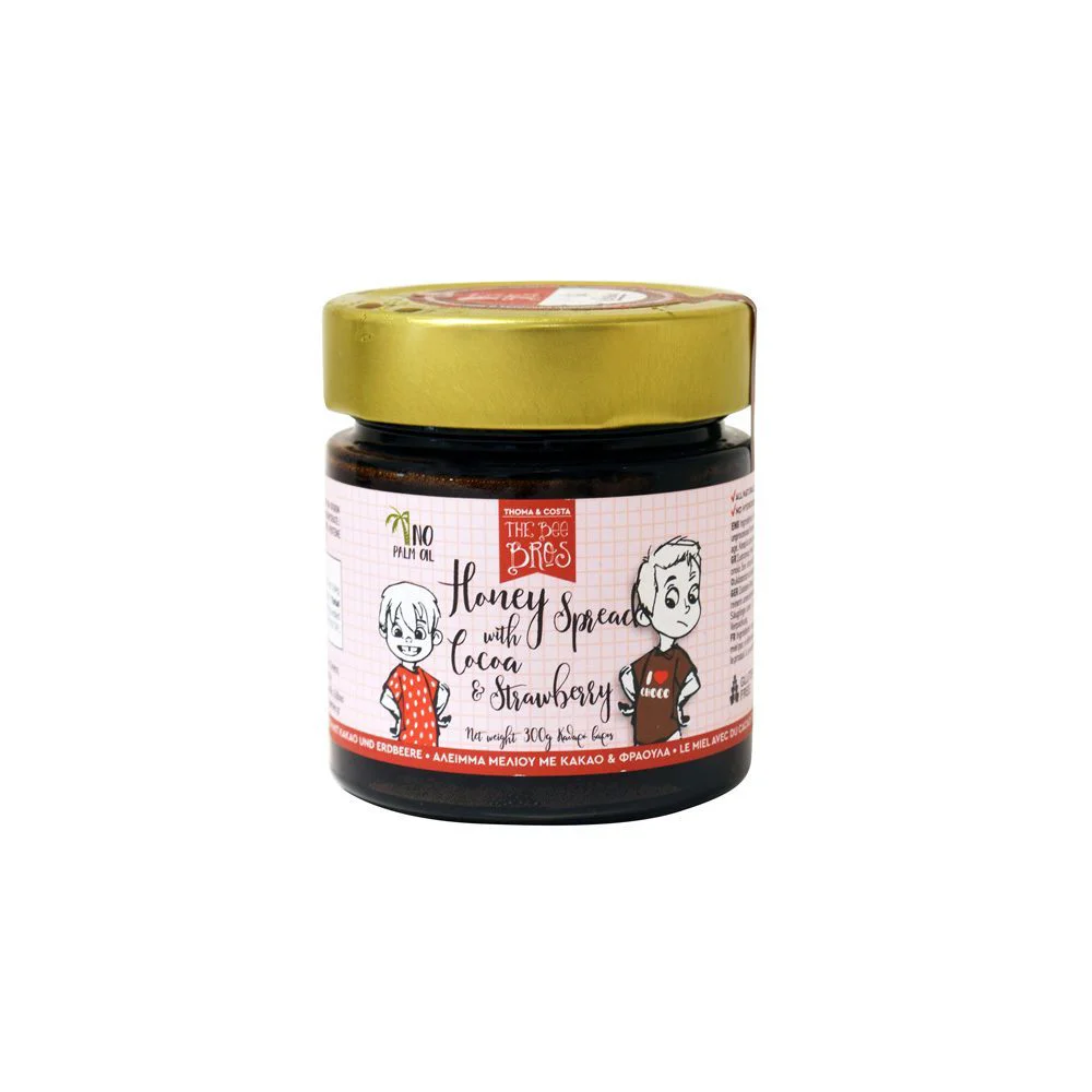 The Bee Bros Άλειμμα Μελιού Με Κακάο & Φράουλα 300gr