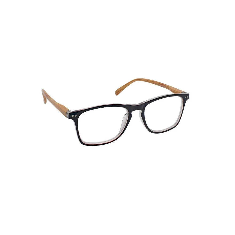 Pharmalead Vitorgan Eyelead E211 Reading Glasses +2.25 Black Bone With Wooden Arm 1 piece