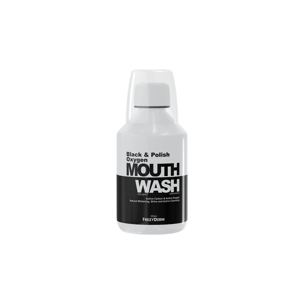 Frezyderm Black & Polish Oxygen Mouthwash Στοματικό Διάλυμα 250ml