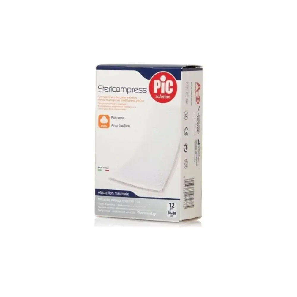 Pic Solution Αποστειρωμένες Γάζες 18x40cm 12 τεμάχια